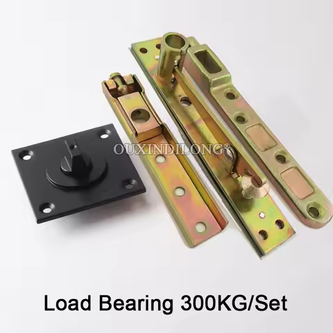 HOT 1Set Heavy Duty Door Pivot Hinge 360° Rotation Invisible Hidden Door Hinges Install Up and Down 