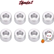 TOPABC1 8Pcs Shock Absorber Spacer, Aluminium Alloy Silver Tone Damper Spacer Washer, Remote Control Part Accessory d2.6xD5x2 Flat Gasket for RC Model Car