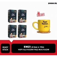 4 Box Kopi Ala Kazim Emzi FREE Mug Kazim Limited Edition + BUBBLEWRAP