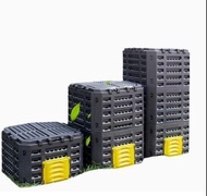 堆肥箱堆肥桶-學校家用戶外庭院有氧發酵多層可拼接廚余垃圾落葉發酵箱園藝園圃(U2423)