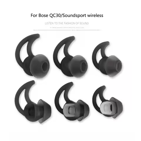 Earphones Silicone Case For BOSE IE2 QC30 Soundsport Covers Earbuds In-Ear Ear Pads Caps Eartips Ear