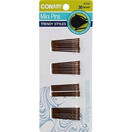 Conair Pin & Style Mini Hair Bobby Pins, 36-Pieces (Brown)