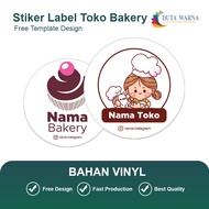 BAKERY SHOP LABEL STICKERS CUSTOM/ STICKERS VINYL STICKERS BAKERY SHOP STICKERS