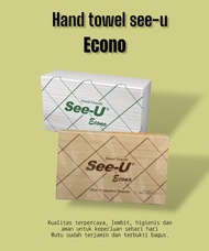 Tisu See U Hand Towel Econo Tisu Dapur Tisu Coklat Tisu Minyak 150sheet TISU DAPUR TISSUE COKLAT