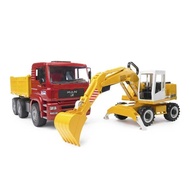 Đồ chơi mô hình tỷ lệ 1:16 xe ben MAN TGA và xe xúc Liebherr BRUDER BRU02751