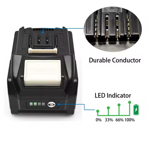 TPCELL 40V 4Ah/5Ah For MAKITA 40V XGT 21700 Tabless cells Replacement Battery Power Tools Li-ion