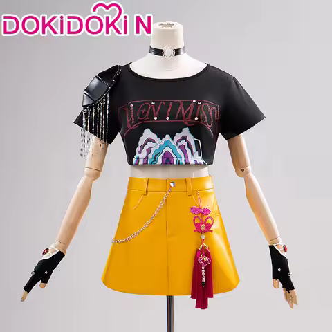 【Last Batch】IN STOCK Miraa Cosplay Costume Cosplay【S-3XL】DokiDoki-N Women Halloween Costume Black Ye