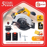 HILTEM CORDLESS CIRCULAR SAW W/BATTERY 7" X 288VF (HT-CSS 1002)/ TILES MARBLE/ WOOD CUTTING SAW/ MES