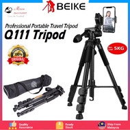 Beike QZSD Q111 Q111H Pro Professional Portable Aluminium Camera Tripod Lightweight Travel Tripod wi