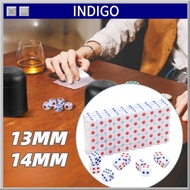 100PCS 13mm/ 14mm High Quality Plastic Dice Various Sizes Dice Number Dots