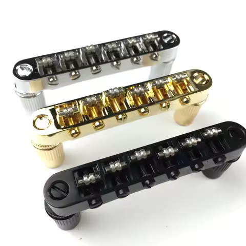 Kaynes Chrome Guitar Roller Saddle Bridge Tune-O-Matic Bridge For Epiphone Les Paul LP SG Electric G