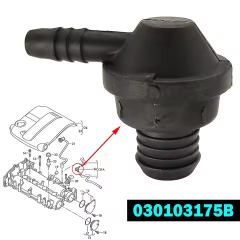 For Seat Toledo 5P2 KG Altea Xl 5p1 Cordoba Ibiza 6L 6j 6P Leon MK2 1p Engine Breather Hose One Way 