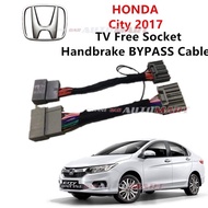 Honda City 2017 Plug n Play handbrake ByPass Car DVD Video (TV Free Socket)