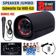 BARU~NIKO GL8 BONUS MIC- Speaker Tabung 8 inch - Subwoofer Car speaker GL 8 - BluettoohRadioUSB/TFKaraoke AC/DC~TC