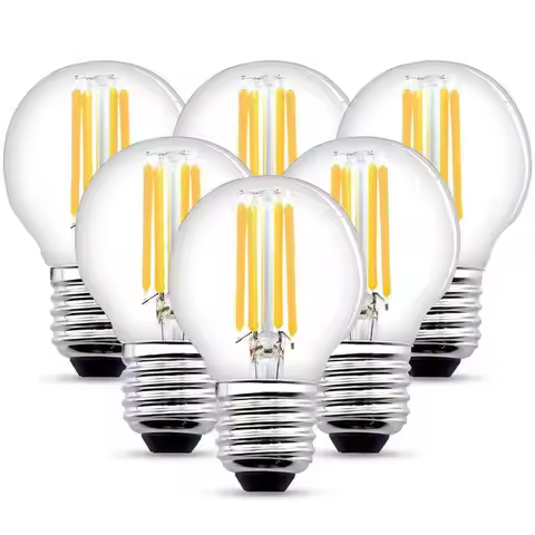 Retro Dimmable Edison LED Light Bulb G45 220V 2W 4W 6W E27 LED Filament Lamp Warm White 2700K Cold W