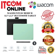 WACOM INTUOS MEDIUM 8.5"x5.3" BLUETOOTH TABLET (CTL-6100WL/EO-CX) PISTACHITO