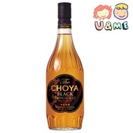 Choya - The CHOYA BLACK 芳醇濃郁 白蘭地本格梅酒 720ml (平行進口貨)