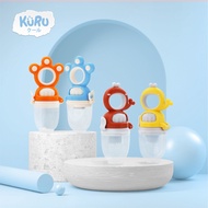 *lailaiorire* Kuru Baby Fruit Teether Feeder Baby Silicone Snack Cup - Baby Silicone Food Container