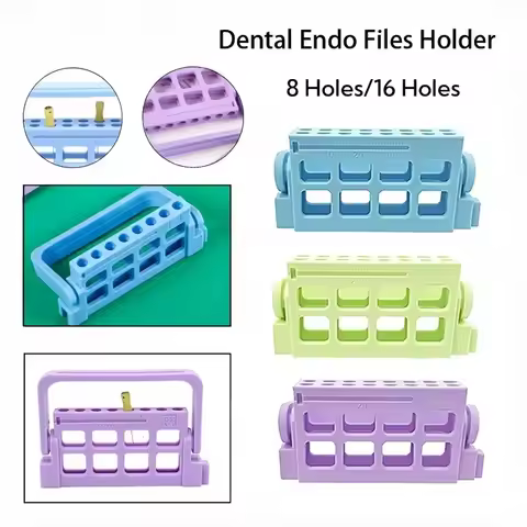 18Pcs 8/16 Hole Autoclavable Endo File Holder Dispenser Endodontic Drill Stand Root Canal File Block