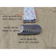 DAIDO Engine Bearing Perodua Myvi Lagi Best 1.5/1.3Toyata Avanza F602 F652 RUSH 3SZ-VE Maid Bearing 