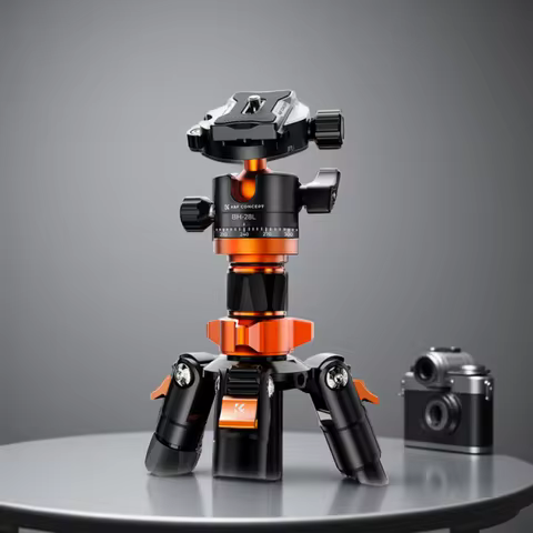 K&F Concept Travel Camera Tripod 68 Inch /175cm with Monopod 10kg/22lbs Load Capacity 360° Ball Head