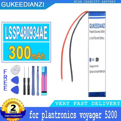 For Plantronics Voyager 5200 300mAh Earphone Battery