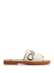 Chloe' Woody Ivory Flat Sandal - White, 41