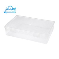 Plastic File Organizer Transparent Square Storage Box A4 Storage Box File Storage Box