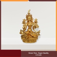 HIJAU Green Tara / Tara Metal Statue 2.5" Super Quality