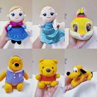Preloved soft toy D24 plush Frozen Anna Elsa Pluto Winnie the Pooh Bambi Miss Bunny