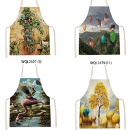 Nordic elk apron apron kitchen aprons for woman pink kitchen accessories apron kitchen apron for men