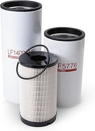FF5776 K37-1029 Fuel Filter Kit, Compatible With Cummins ISX15 Oil Change Kit OE# LF14000NN FF5776 K