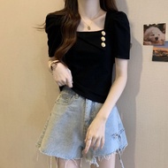 Seoul Blouse Tshirt Wanita Button