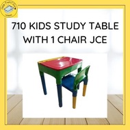 710 KIDS STUDY TABLE WITH 1 CHAIR JCE/KIDDIE TABLE AND CHAIR/KIDS LOVE