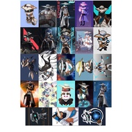 Cypher photo card 23 different silk pressed cards/ Valorant cypher card