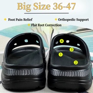 【Big Size 36-47】Arch Support Slippers Flat Feet Correction Sandals Men Women Orthopedic Non Slip 4.5