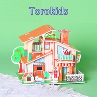 3D house puzzle board for boys and girls, House puzzle
