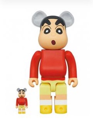 bearbrick be@rbrick 蠟筆小新400%+100%