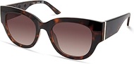 GUESS Women's GUA00013 Butterfly Sunglasses, Dark Havana, 50mm