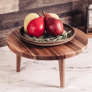 Portable Wine Table Tray Wine Rack Dining Table Wooden Picnic Goblet Outdoor Dried Fruit Plate House