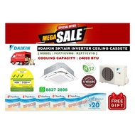 Daikin SkyAir Ceiling Cassette 24000 BTU + FREE NTUC VOUCHER + FREE Delivery + FREE Consultation Ser