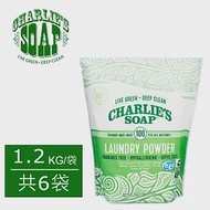 查理肥皂Charlie’s Soap 洗衣粉100次 1.2kg/袋 (共6袋)