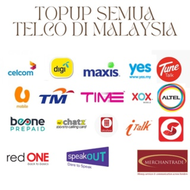 TOPUP PREPAID ALL TELCO MALAYSIA