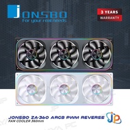 Jonsbo ZA-360 PWM ARGB Reverse Blade Cooler Case 360mm - Fan Casing & Radiator 36cm CPU Cooler AIO C