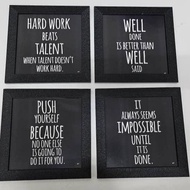 POSITIVE VIBES QUOTES FRAME SET