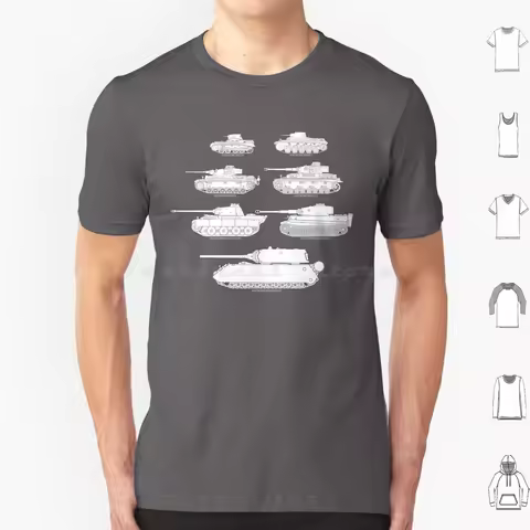 I Love The History Of German Tanks! T Shirt Big Size 100% Cotton German Army Tank Ww2 World War 2 Gi