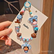 Niche design colorful beads diy Chain bag camera pendant cute keychain accessories wholesale Z0M9