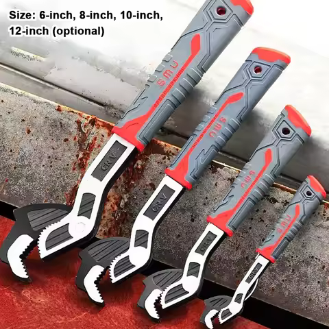 Multifunctional Wrench 40CR Chromium Vanadium Steel Self-Adjusting Wrench Quick Opening Tube 6/8/10/