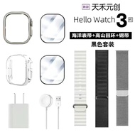 Asni Hello Watch 3 + Ultra Smart Watch พร้อมฟีเจอร์การนําทางและการบันทึกอัลบั้มหน้าจอ OLED แบบเต็มวั