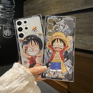 For Samsung S25 Ultra S24 S23 FE S22 S21 Luffy Phone Case For Samsung A55 A56 A16 A17 A15 A14 A06 A0